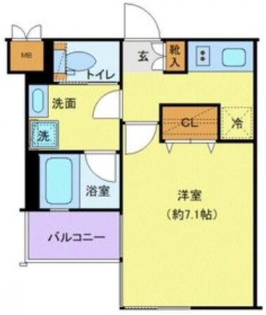 ディアレイシャス武蔵新城の物件間取画像